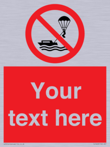 Custom No parasailing